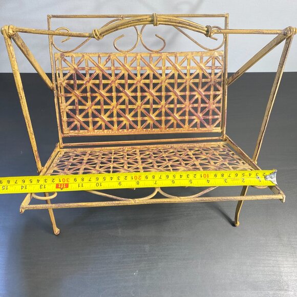 Large Brass Folding Book Stand Art Easel, Adjustable Book Display Stand, Ornate - Picture 4 of 10
